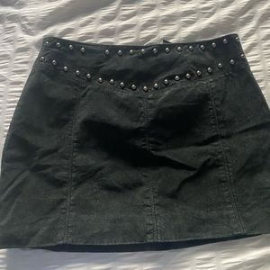 Black studded skirt